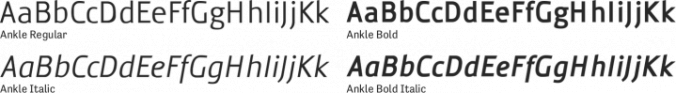 Ankle Font Preview