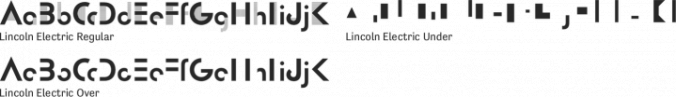 Lincoln Electric Font Preview