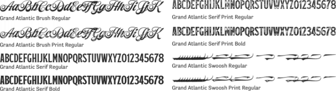 Grand Atlantic Font Preview