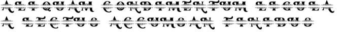 Ramsey Monogram Font Preview