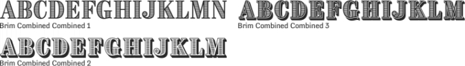 Brim Combined Font Preview