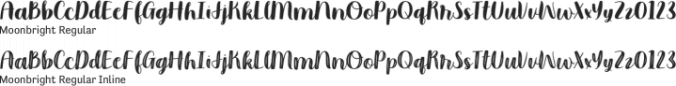 Moonbright Font Preview