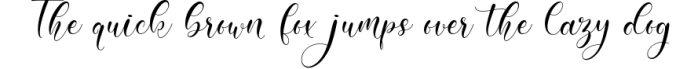 Amiela - Flower Calligraphy Font Preview