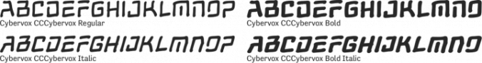 Cybervox Font Preview