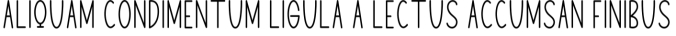 Minimalis Home Font Preview