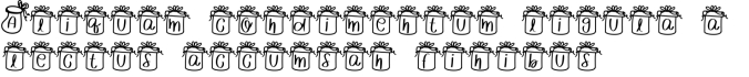 Chris Gifts Font Preview