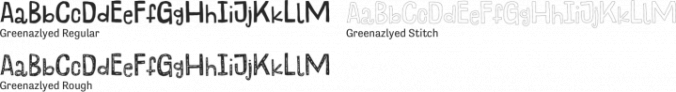 Greenazlyed Font Preview
