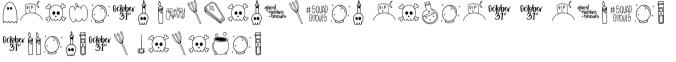 Halloween Doodle Font Preview