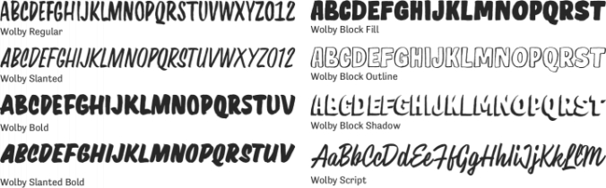 Wolby Font Preview