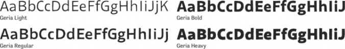 Geria Font Preview