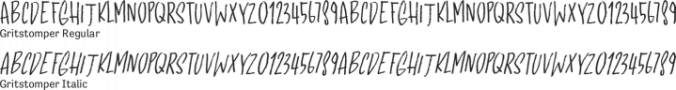 Gritstomper Font Preview