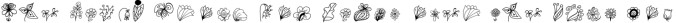 Dooflo - an amazing doodle floral font Font Preview