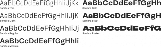 Sombra Font Preview