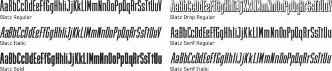 Slatz Font Preview