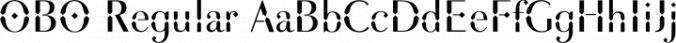 OBO Regular Font Preview