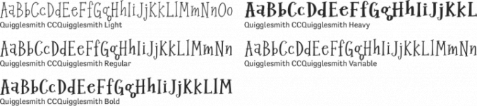 Quigglesmith Font Preview