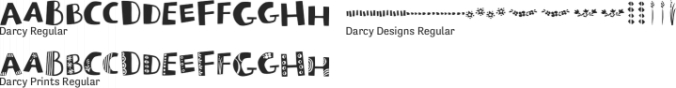 Darcy Font Preview