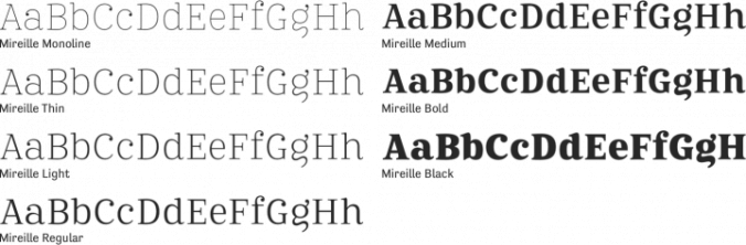 Mireille Font Preview