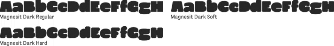 Magnesit Dark Font Preview