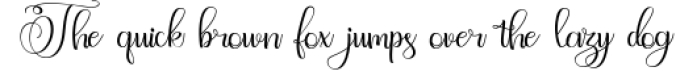 Angeliny - Calligraphy Font Font Preview