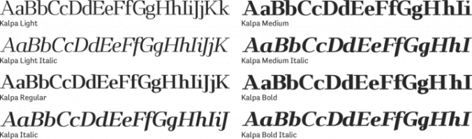 Kalpa Font Preview