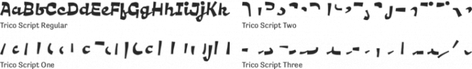 Trico Script Font Preview