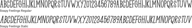 Soapy Feelings Font Preview