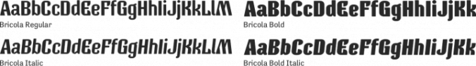 Bricola Font Preview