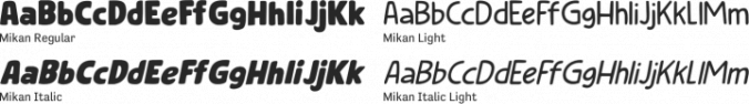Mikan Font Preview