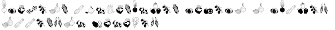 The Vegetables Font Preview