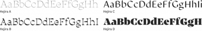 Hejira Font Preview