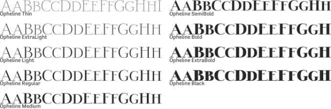 Opheline Font Preview