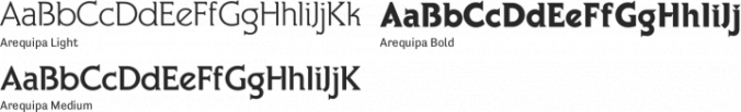 Arequipa Font Preview
