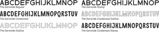 The Geronide Font Preview