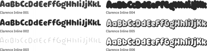 Clarence Inline Font Preview