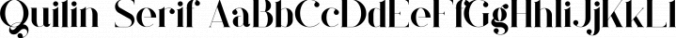 Quilin Serif Font Preview