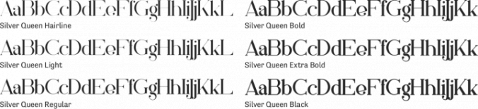 Silver Queen Font Preview