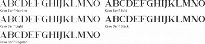 Kavo Serif Font Preview