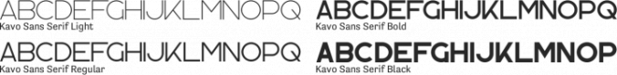 Kavo Sans Serif Font Preview