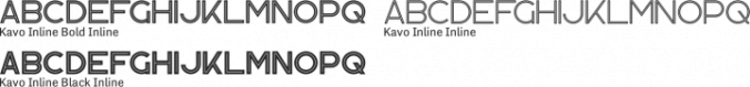 Kavo Inline Font Preview