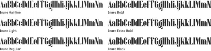 Inure Font Preview