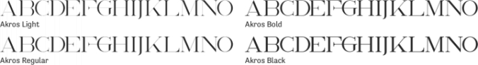 Akros Font Preview