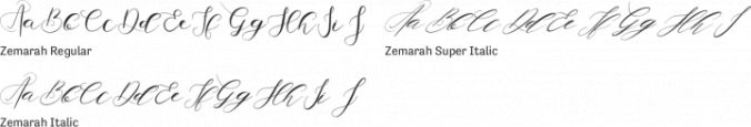Zemarah Font Preview