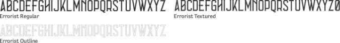 Errorist Font Preview