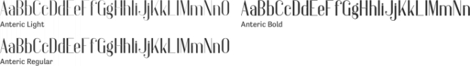 Anteric Font Preview
