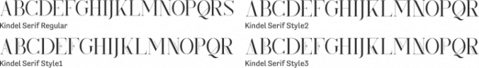 Kindel Serif Font Preview