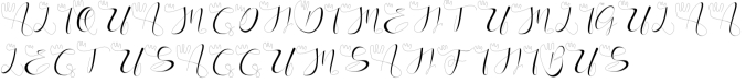 Hand Monogram Font Preview
