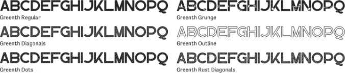 Greenth Font Preview