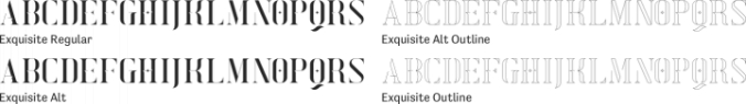 Exquisite Font Preview