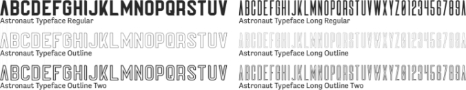 Astronaut Font Preview